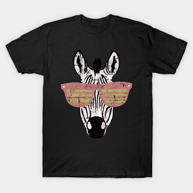 zebra africa cartoon funny T-Shirt by Collagedream